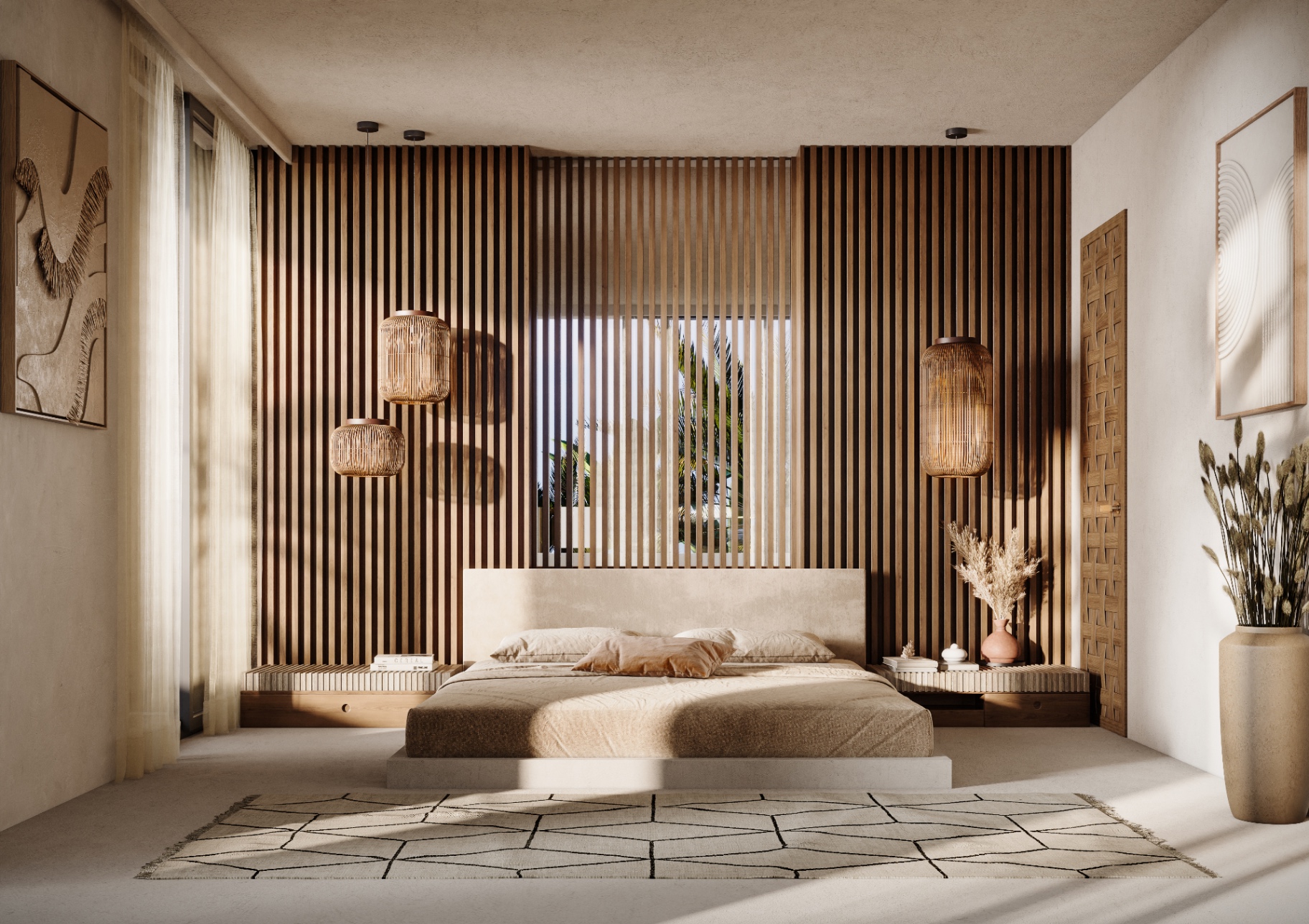 Master suite of a villa on Ourika Road