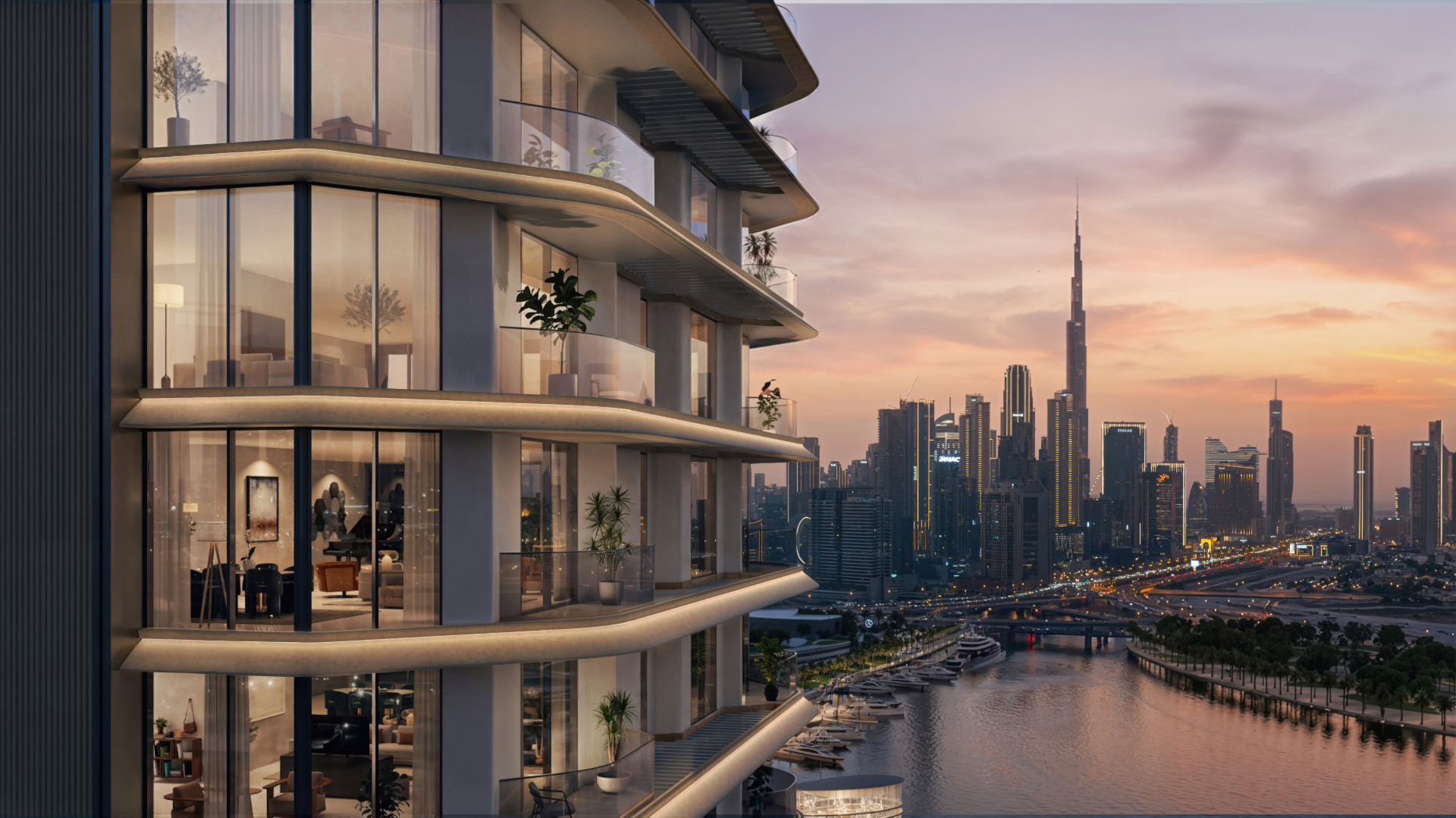 Tour résidentielle Artistry One de Select Group à Dubai Design District face au Burj Khalifa